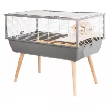 Näriliste puur ZOLUX Neo Nigha H36 2 tasemega, plastist alus, 780×480×360 mm, hall