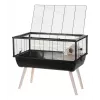 Näriliste puur ZOLUX Neo Nigha small H36 must, puit, W780×D360×H480 mm, ratas kaasas
