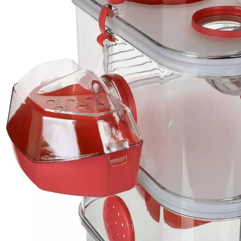Näriliste puur ZOLUX Rody3 Trio — väikeloomaelupaik, metall/plast, 410×270×530 mm, 3 kg, sisaldab jooksuratast