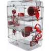 Näriliste puur ZOLUX Rody3 Trio — väikeloomaelupaik, metall/plast, 410×270×530 mm, 3 kg, sisaldab jooksuratast