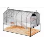 Puuri ZOLUX NeoPanas XL klaaspuuri närilistele, must, mõõtmetega 710×410×490 mm, klaasaluse kõrgus 180 mm, sisaldab 2 riiulit, 2 platvormi, kaussi, maja, rulli