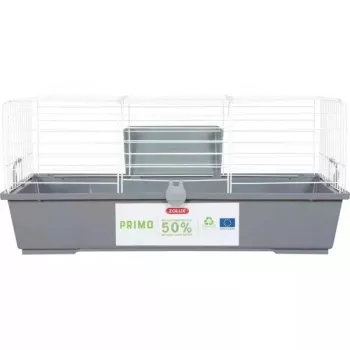 Näriliste puur ZOLUX Primo 80 cm — valge/hall, 80 cm pikkus, 810×360×540 mm, metall/plastik