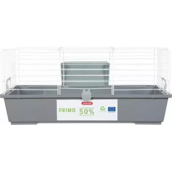 Näriliste puur ZOLUX Primo 80 cm — valge/hall, 80 cm pikkus, 810×360×540 mm, metall/plastik