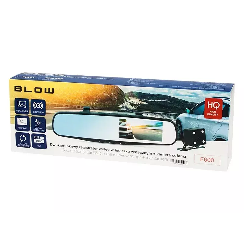 BLOW F600 Full HD 1080p öise nägemisega armatuurkamera – 1080p salvestus, öine nägemine