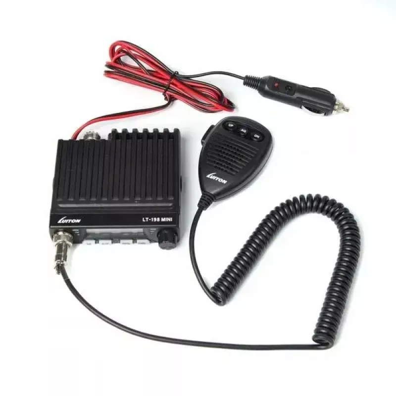 Autoraadio Luiton LT-198, 40 AM/FM kanalit, 4 W, 12–24 V, must, sigaretisüütaja pistik