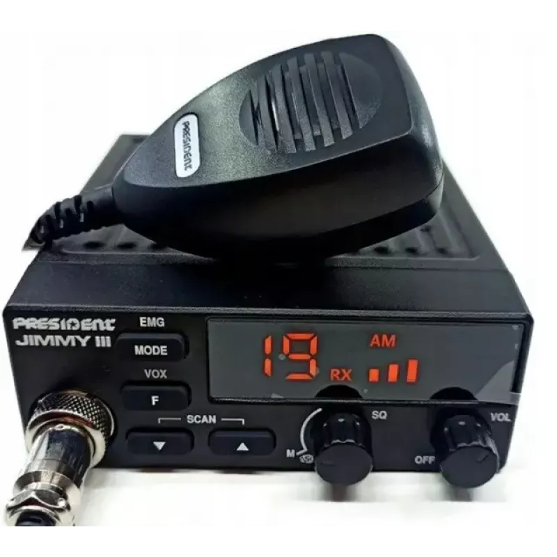 Citizens Band (CB) raadio President Jimmy III AM/FM 4W võimsus 12V
