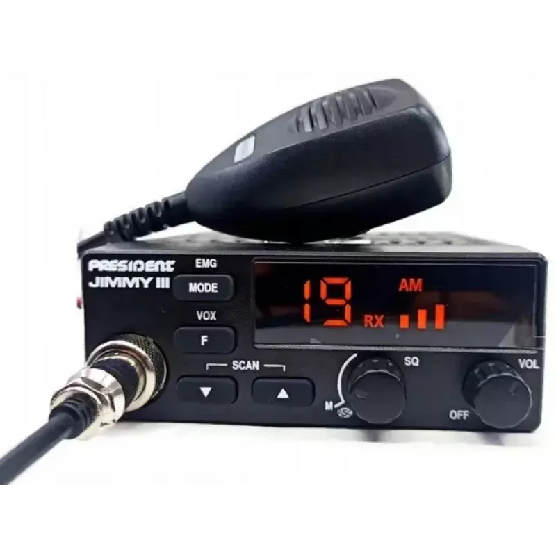Citizens Band (CB) raadio President Jimmy III AM/FM 4W võimsus 12V