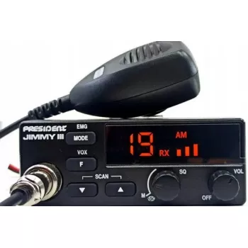 Citizens Band (CB) raadio President Jimmy III AM/FM 4W võimsus 12V