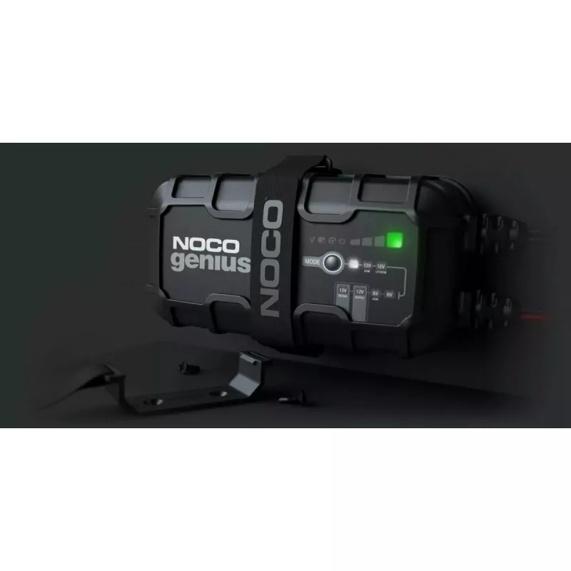 Akulaadija NOCO GENIUS10 EU 10 A 6 V ja 12 V akudele — hooldus ja sulfaadieemaldus, 150 W, Li‑Ion/AGM/Gel, IPX veekindel
