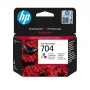 HP 704 Tri-color Originaal Ink Advantage kassett, tsüaan, magenta, kollane, 1 tk, 200 lehekülge