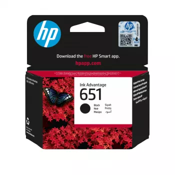 HP 651 Must Originaal Ink Advantage kassett, must, 1 tk, 600 lehekülge