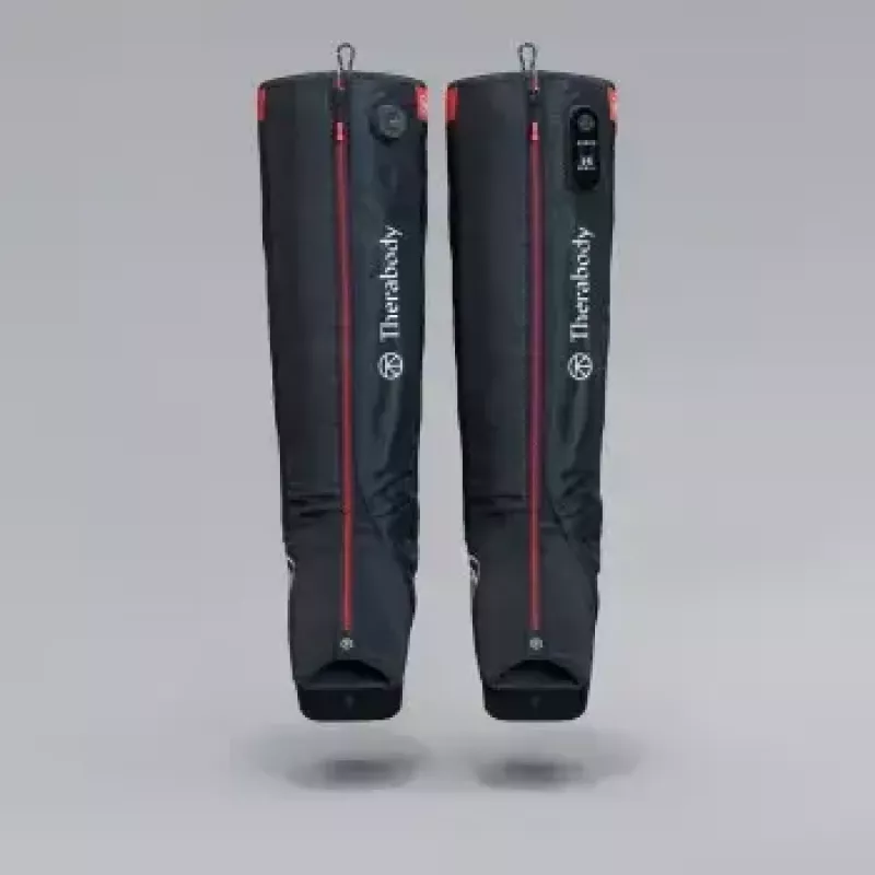 Survesaapad Therabody Recovery Air Jetboots Pro Plus — Täispikad, tavalised, pneumaatilised 20–100 mmHg, vibratsioon, LCD, taaslaetav
