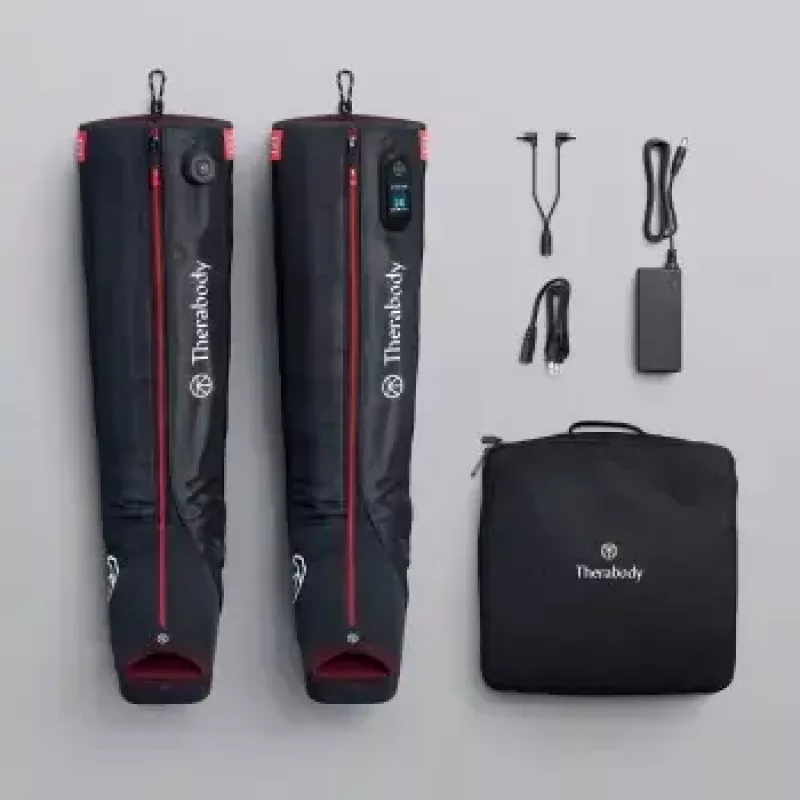 Survesaapad Therabody Recovery Air Jetboots Pro Plus — Täispikad, tavalised, pneumaatilised 20–100 mmHg, vibratsioon, LCD, taaslaetav