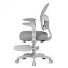 Pöördtool mark adler Junior 5.0 — ergonoomiline võrk seljatugi, vahtpolsterdatud iste, reguleeritav kõrgus 42–54 cm, hall