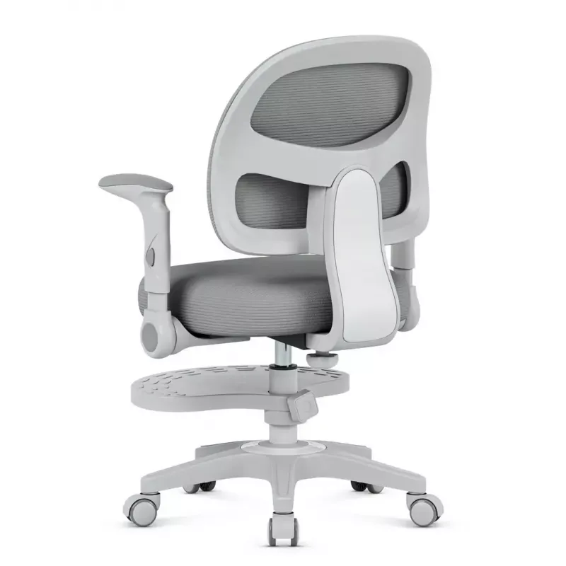 Pöördtool mark adler Junior 5.0 — ergonoomiline võrk seljatugi, vahtpolsterdatud iste, reguleeritav kõrgus 42–54 cm, hall