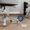 Pöördtool mark adler Junior 5.0 — ergonoomiline võrk seljatugi, vahtpolsterdatud iste, reguleeritav kõrgus 42–54 cm, hall