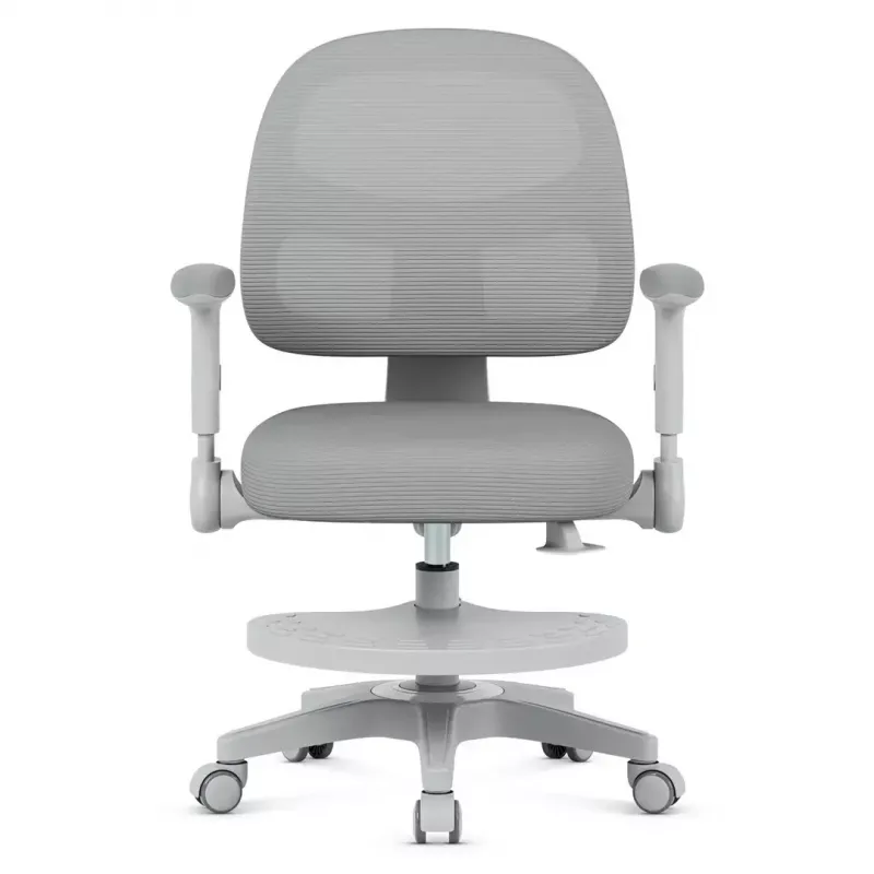 Pöördtool mark adler Junior 5.0 — ergonoomiline võrk seljatugi, vahtpolsterdatud iste, reguleeritav kõrgus 42–54 cm, hall