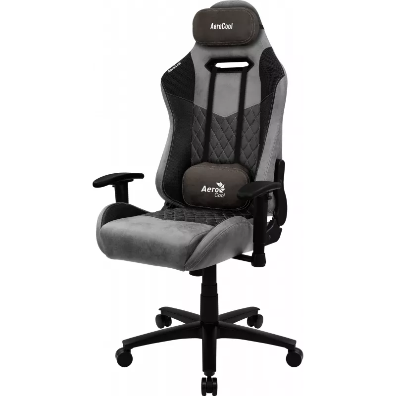 Mängutool AEROCOOL DUKE AeroSuede Must Hall — 2D käetoed, liblikmehhanism, max kasutaja 150 kg