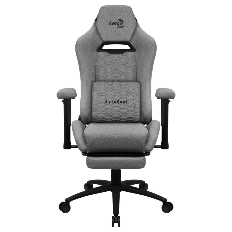 Aerocool ROYALASHGR Premium Ergonomic Gaming Chair Legrest Aeroweave Technology hall