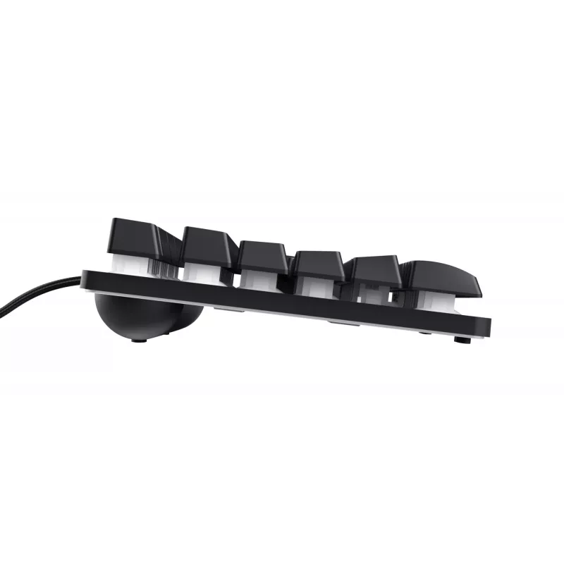 Trust GXT 833 Thado klaviatuur mängimiseks USB Hollandi Must, Hõbedane