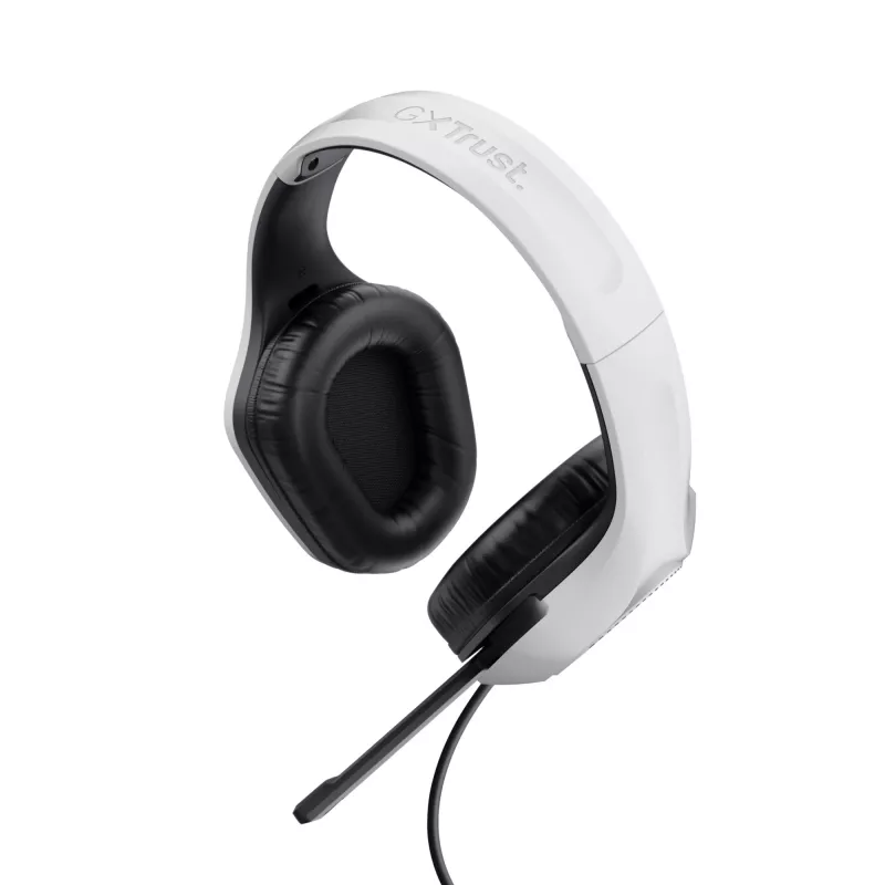 Trust GXT 415W Zirox Peakomplekt Juhtmega Peapael Mängimine Valge