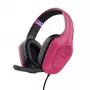 Trust GXT 415P Zirox Peakomplekt Juhtmega Peapael Mängimine Roosa