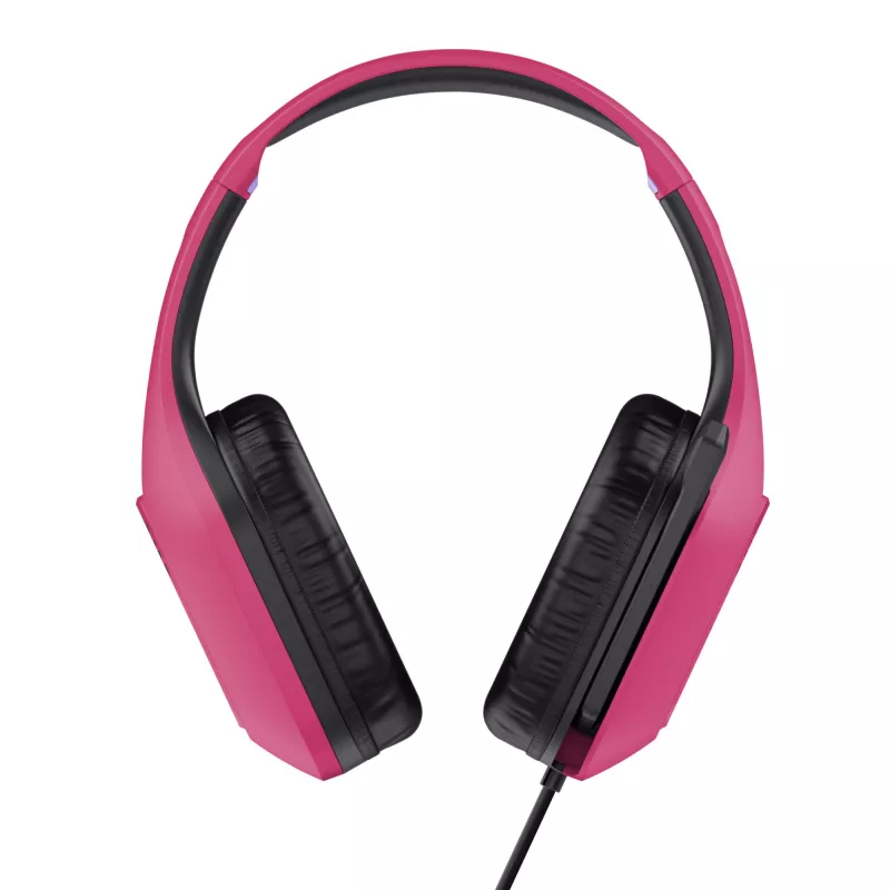 Trust GXT 415P Zirox Peakomplekt Juhtmega Peapael Mängimine Roosa