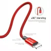 USB-A kuni Lightning kaabel Baseus Yiven 1.8 m, 2 A väljund, punane, termoplastsest elastomeerist ümbris