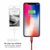 USB-A kuni Lightning kaabel Baseus Yiven 1.8 m, 2 A väljund, punane, termoplastsest elastomeerist ümbris