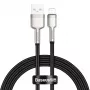 BASEUS Fast Charge Cafule andmekaabel - USB Type-A Lightningule - 480Mbps (2.4A PD) - 1m - Must