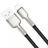 BASEUS Fast Charge Cafule andmekaabel - USB Type-A Lightningule - 480Mbps (2.4A PD) - 1m - Must