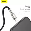 BASEUS Fast Charge Cafule andmekaabel - USB Type-A Lightningule - 480Mbps (2.4A PD) - 1m - Must