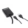GEMBIRD VGA-HDMI-adapterikaabel, USB-toitega 15 cm – must