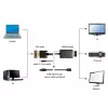 GEMBIRD VGA-HDMI-adapterikaabel, USB-toitega 15 cm – must