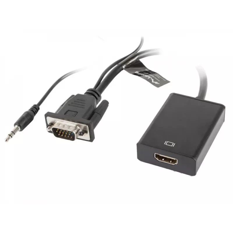 LANBERG Video kaabliadapter HDMI Type A (standard) VGA (d-sub) 0.2m Must