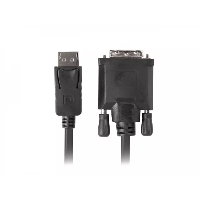 Video kaabli adapter LANBERG DisplayPort (isane) DVI‑D-le (isane), 1 m, must, toetab 1080p