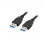 LANBERG USB-kaabel 3.0 USB-A - 1m Must