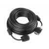 VGA-kaabel LANBERG CA-VGAC-10CC-0150-B — 15 m, VGA (D-Sub) isane-isanele, must, ferriitsüdamik