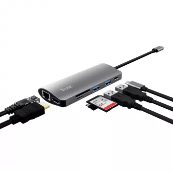 Trust Dalyx liidesekaardid/adapter Sisemine HDMI, RJ-45, USB 3.2 Gen 1 (3.1 Gen 1)