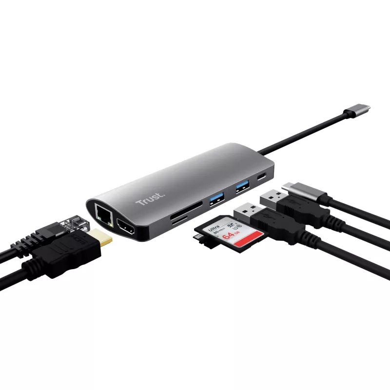 Trust Dalyx liidesekaardid/adapter Sisemine HDMI, RJ-45, USB 3.2 Gen 1 (3.1 Gen 1)