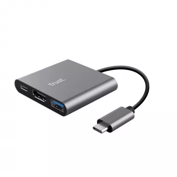 Trust Dalyx USB 3.2 Gen 1 (3.1 Gen 1) USB-C Alumiinium, Must