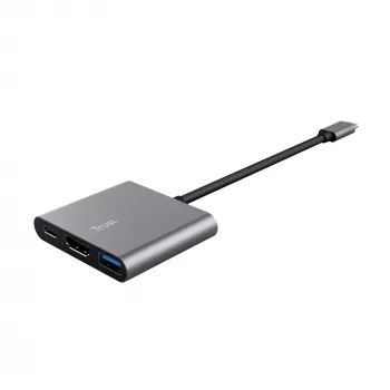 Trust Dalyx USB 3.2 Gen 1 (3.1 Gen 1) USB-C Alumiinium, Must