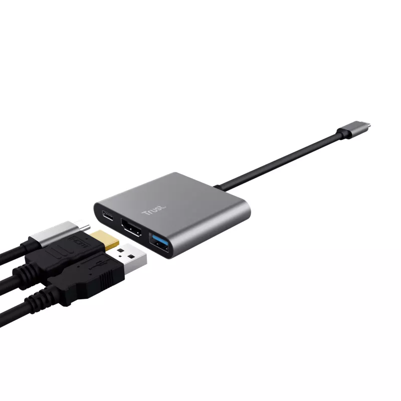 Trust Dalyx USB 3.2 Gen 1 (3.1 Gen 1) USB-C Alumiinium, Must
