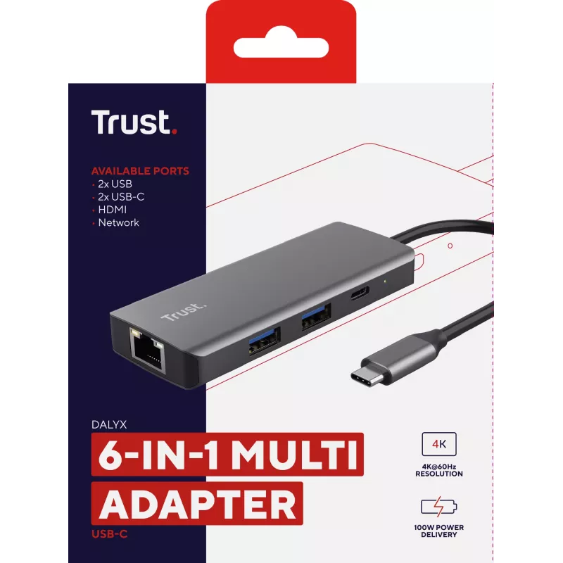 Trust Dalyx USB USB-C 1000 Mbit/s Silver
