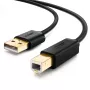 Ugreen 10351 USB-kaabel USB 2.0 3 m USB A USB B Must