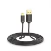 USB-kaabel UGREEN 10385 Mini-USB 480 Mbps 1,5 m must, kiirlaadimine