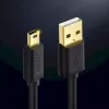 USB-kaabel UGREEN 10385 Mini-USB 480 Mbps 1,5 m must, kiirlaadimine