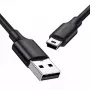 USB-kaabel UGREEN 10385 Mini-USB 480 Mbps 1,5 m must, kiirlaadimine