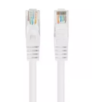Võrguparanduskaabel LANBERG Cat6 U/UTP 1 m, RJ-45 isane–isane, keerutatud juhe, valge