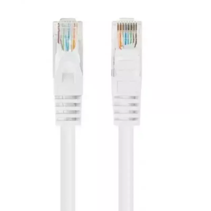 Võrguparanduskaabel LANBERG Cat6 U/UTP 1 m, RJ-45 isane–isane, keerutatud juhe, valge